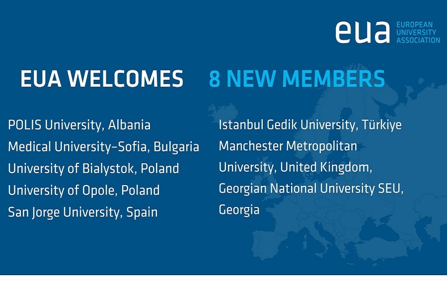 EUA welcomes 8 new members