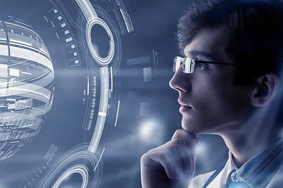 младеж пред ИИ